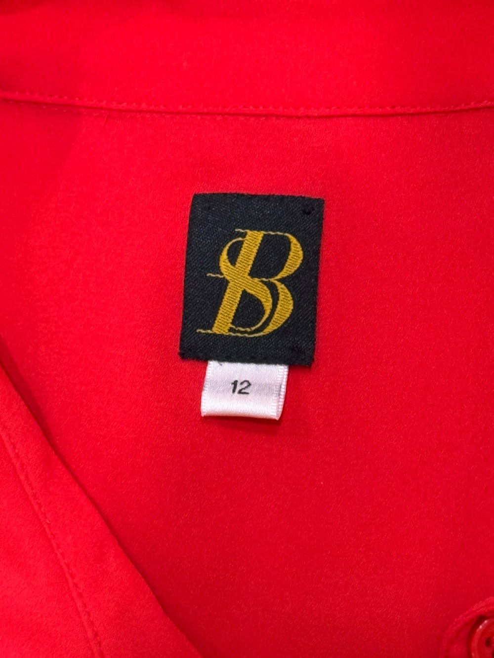 Sachin &‎ Babi Red Sleeveless Tiered Casual Dress Collared Party SIZE 12 - Picture 10 of 11